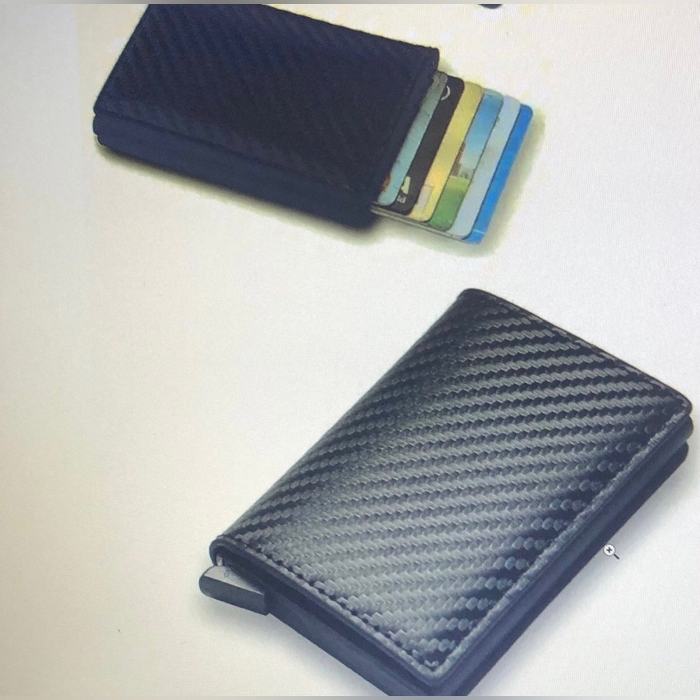 Men’s wallet anti theft casual multi cards money slots. Black - Picture 7 of 8